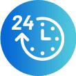 24時間365日の運営体制にも対応